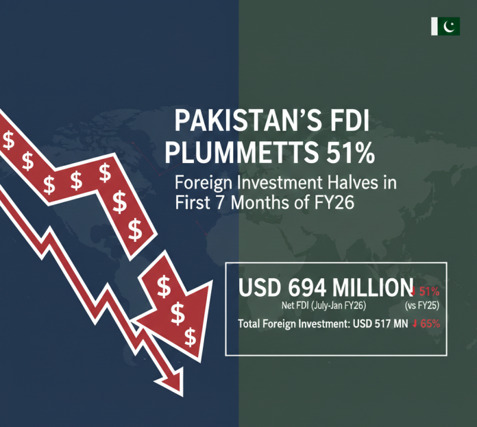Pakistan fails to attract the Foreign Direct Investment