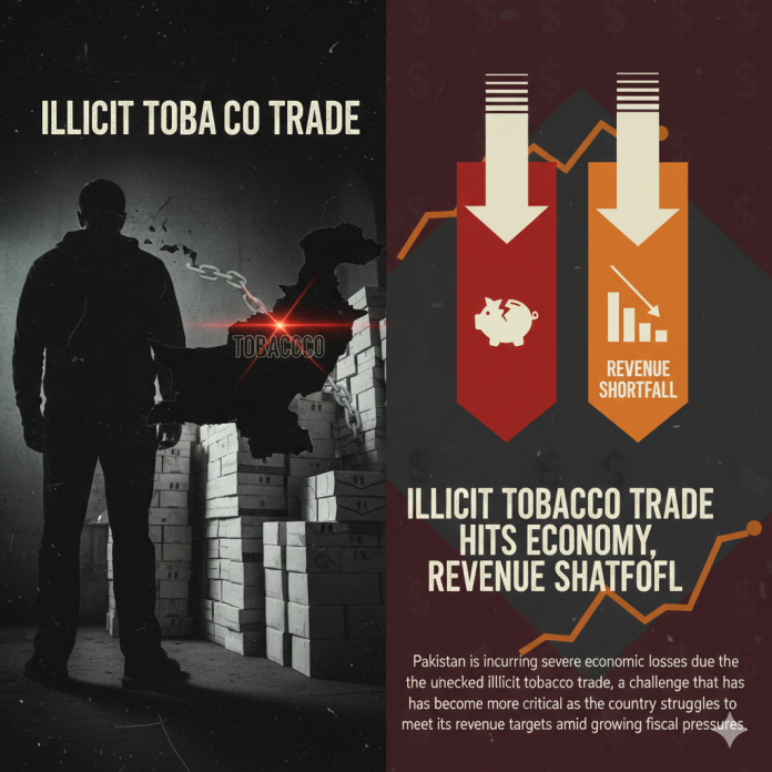 showing how Illicit Tobacco hurting Pakistan tax collection