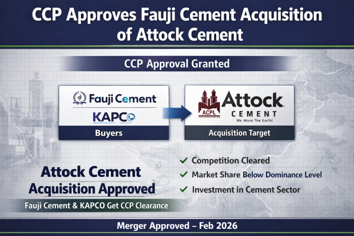 CCP Approves Acquisition of Attock Cement by Fauji Cement and Kot Addu Power Company