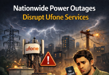 Ufone services are Disrupted Due to Ongoing Power Outage Nationwide.